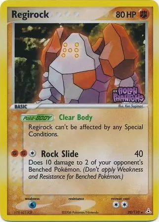 EX Holon Phantoms - Regirock Holo Logo