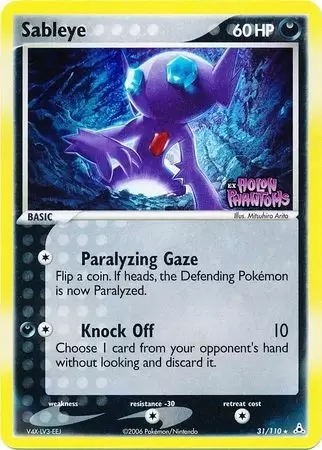 EX Holon Phantoms - Sableye Holo Logo