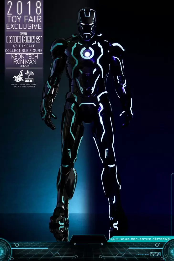 Movie Masterpiece Series - Iron Man 2 - Neon Tech Iron Man Mark IV