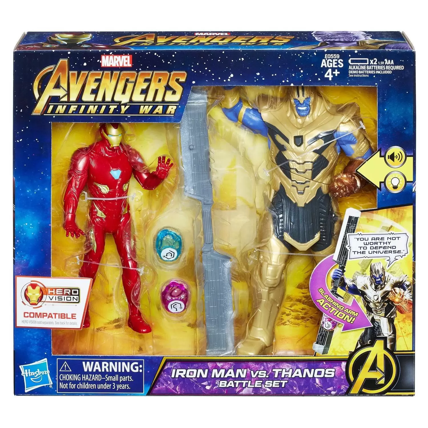 Battle Sets - Avengers Infinity War - Iron Man vs. Thanos Battle Set