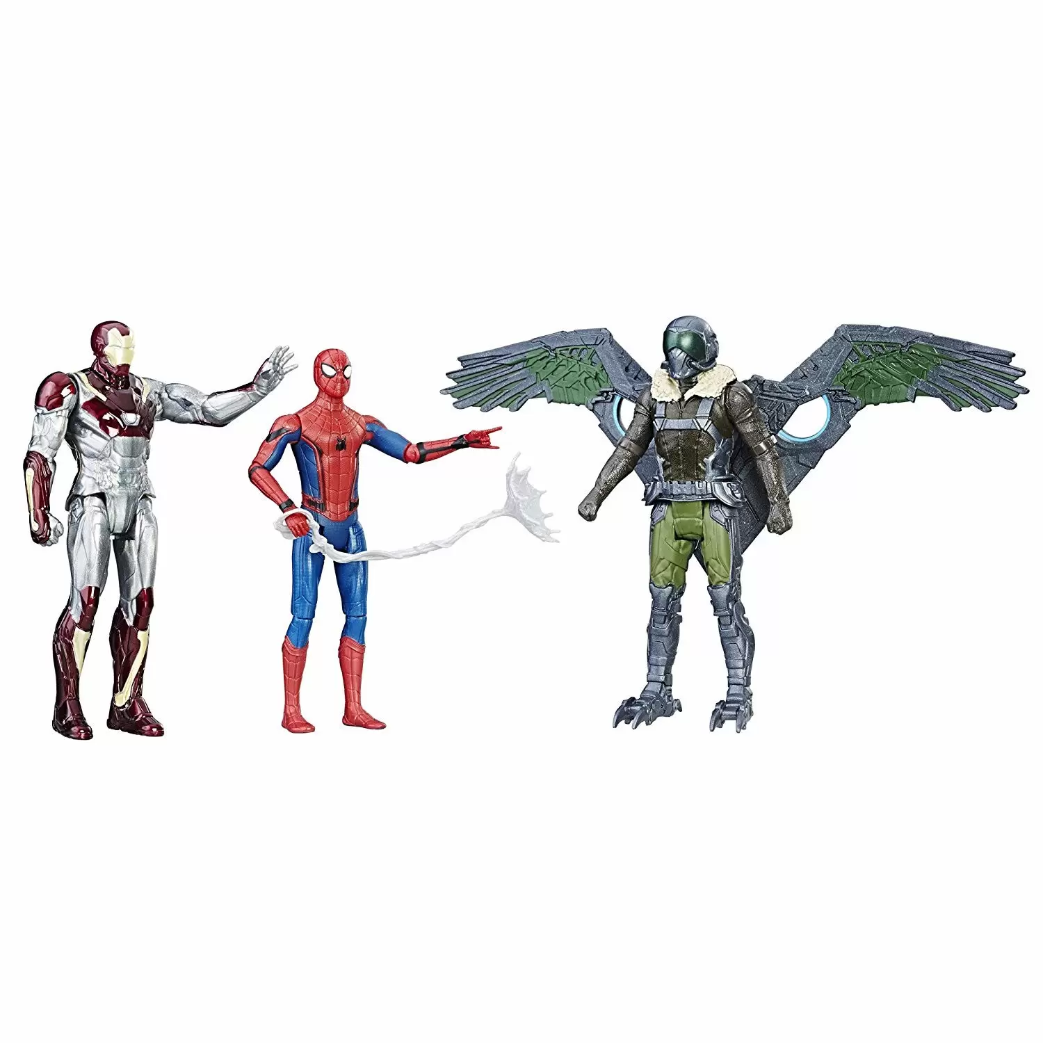 Web City Action Figure Wave 1 - Spider-Man Homecoming - Spider-Man, Marvel\'s Vulture & Iron Man