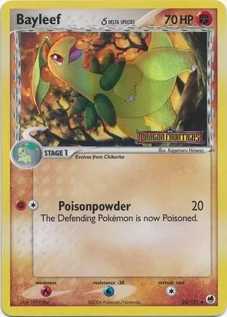 EX Dragon Frontiers - Bayleef Holo Logo