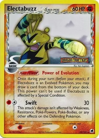 EX Dragon Frontiers - Electabuzz Holo Logo
