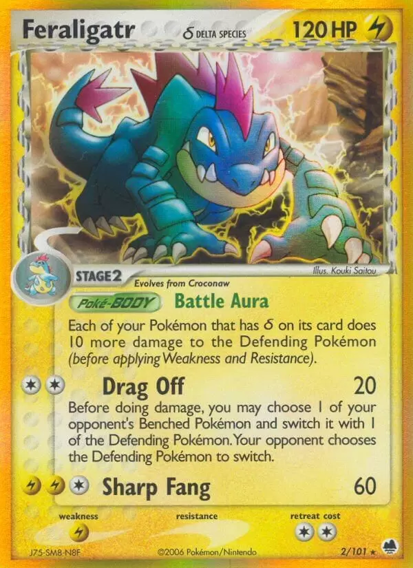 EX Dragon Frontiers - Feraligatr Holo