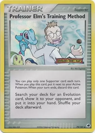 EX Dragon Frontiers - Professor Elm\'s Training Method Holo Logo