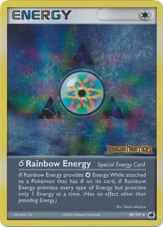 EX Dragon Frontiers - Rainbow Energy Holo Logo