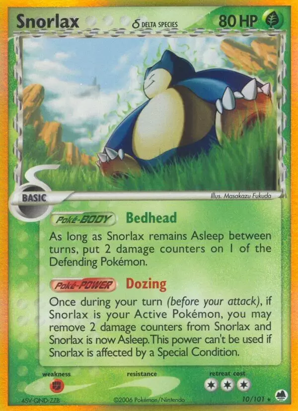 EX Dragon Frontiers - Snorlax Holo