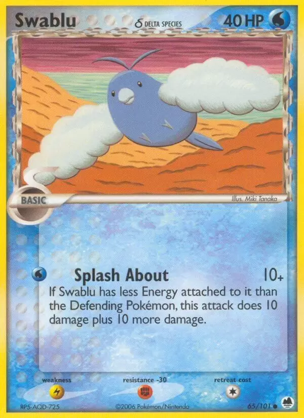 EX Dragon Frontiers - Swablu