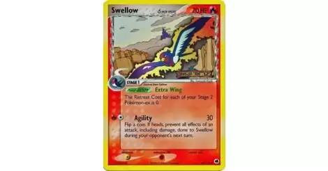 Pokemon SWELLOW 40/101 DELTA SPECIES UCOMMON NM CARD     DRAGON FRONTIERS 