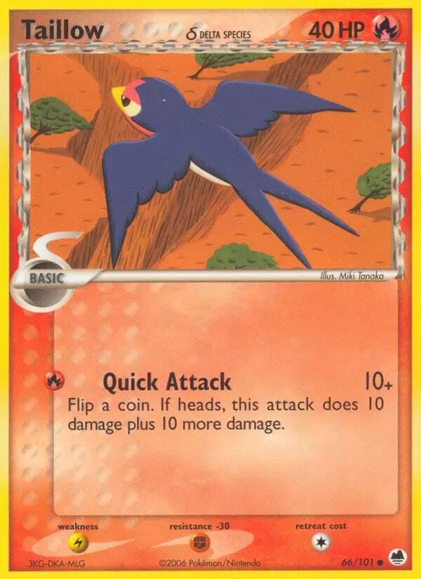 EX Dragon Frontiers - Taillow