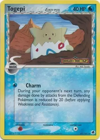 EX Dragon Frontiers - Togepi Holo Logo