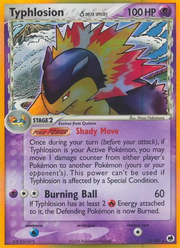 EX Dragon Frontiers - Typhlosion Holo