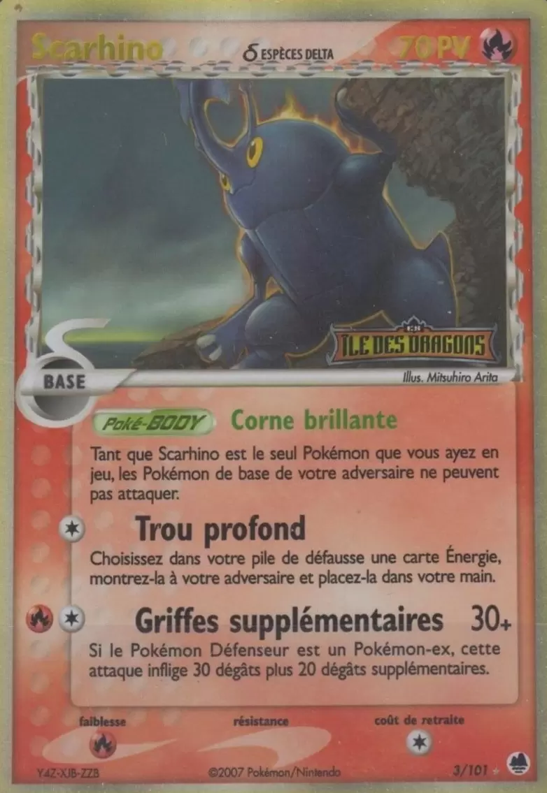 Iles des Dragons - Scarhino holographique Logo
