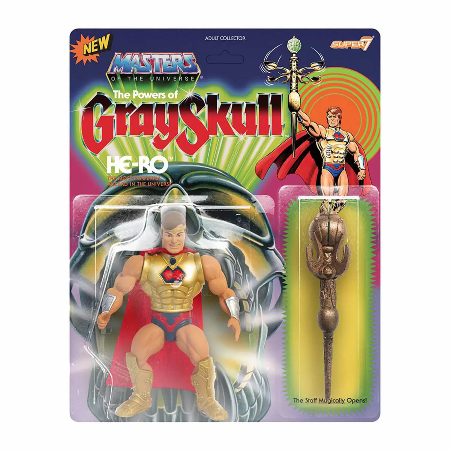 Super7 - Masters of the Universe - GraySkull - He-Ro