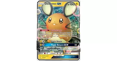 Carta Pokemon Dedenne Gx 57/214 MINT Set Unbroken Bonds Tondela