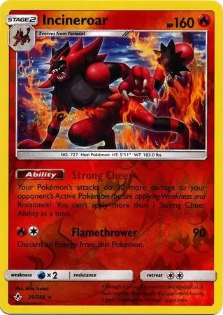 Unbroken Bonds - Incineroar Reverse