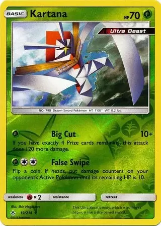 SV33/SV94 Kartana, Rare Holo Card