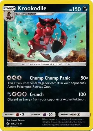 Unbroken Bonds - Krookodile Reverse