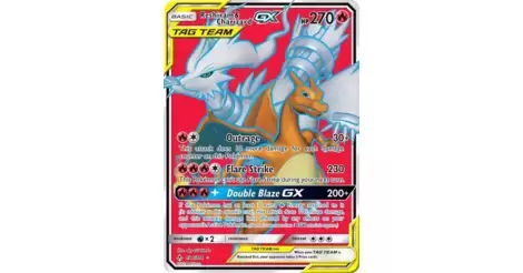 Card Pokemon Reshiram E Charizard Gx Tag Team