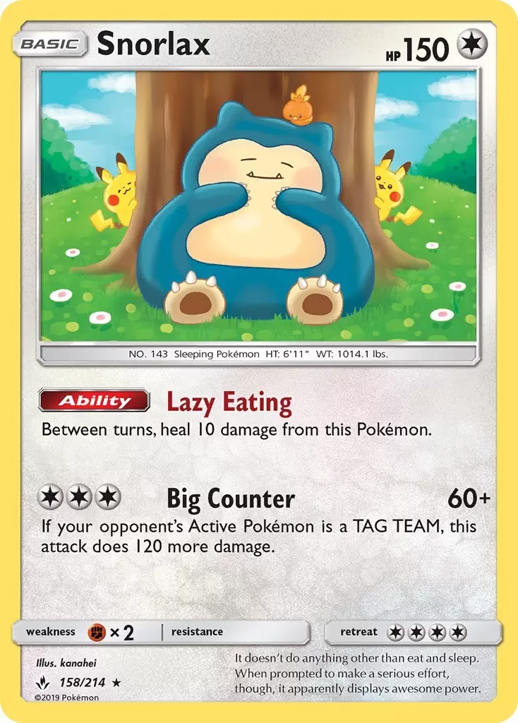 Unbroken Bonds - Snorlax Holo