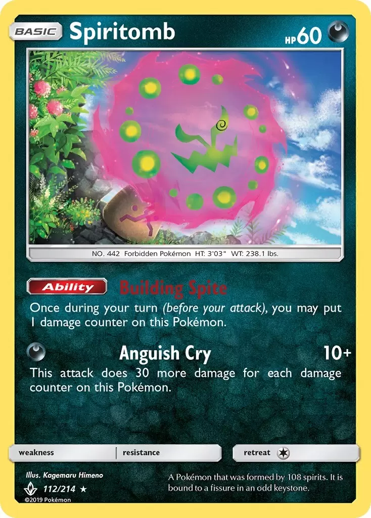 Unbroken Bonds - Spiritomb Holo