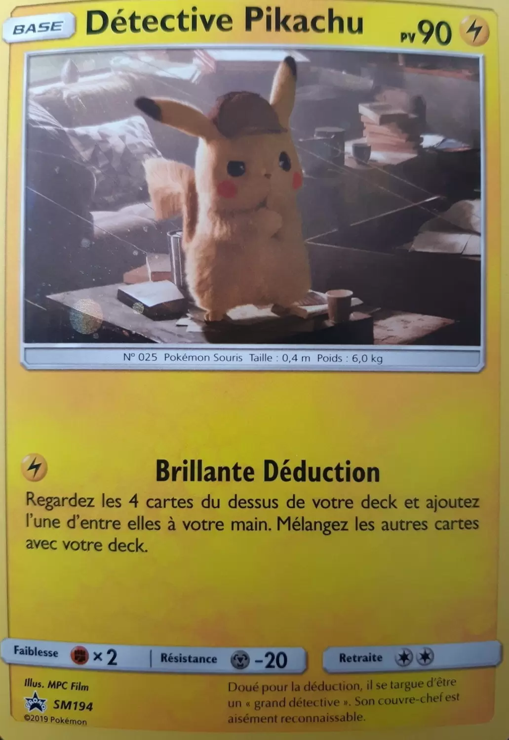 Cartes Promo Black Star Soleil et Lune - Detective Pikachu