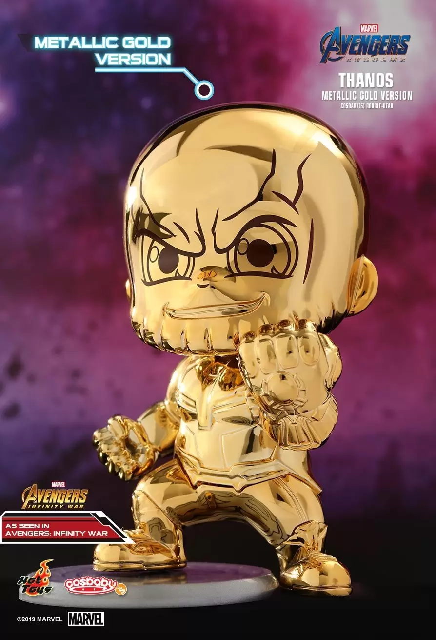 Cosbaby Figures - Avengers: Endgame - Thanos (Metallic Gold Version)