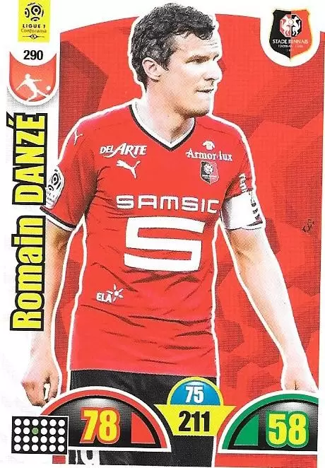 Adrenalyn XL : 2018-2019 (France) - Romain Danzé -  Stade Rennais