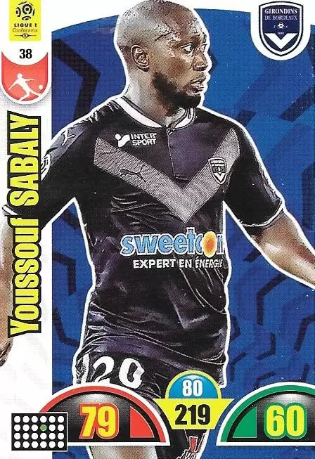 Adrenalyn XL : 2018-2019 (France) - Youssouf Sabaly - FC Girondins de Bordeaux