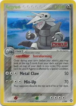 EX Power Keepers - Aggron Holo Logo