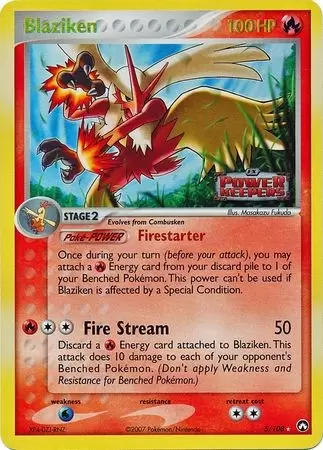 EX Power Keepers - Blaziken Holo Logo