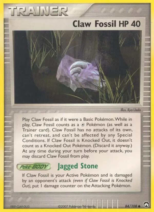 EX Power Keepers - Claw Fossil