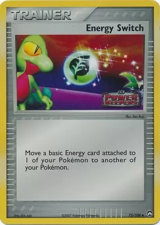 EX Power Keepers - Energy Switch Holo Logo