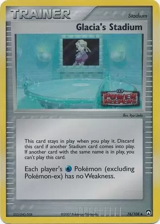 EX Power Keepers - Glacia\'s Stadium Holo Logo