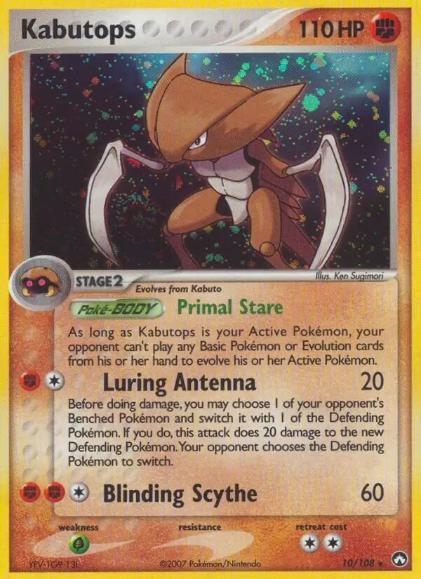EX Power Keepers - Kabutops Holo