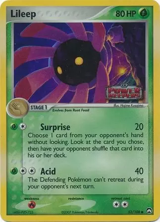 EX Power Keepers - Lileep Holo Logo