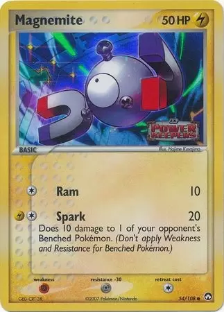 EX Power Keepers - Magnemite Holo Logo