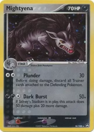 EX Power Keepers - Mightyena Holo
