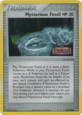 EX Power Keepers - Mysterious Fossil Holo Logo