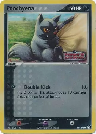 EX Power Keepers - Poochyena Holo Logo