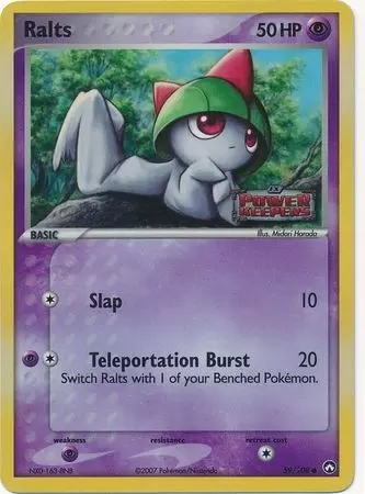 EX Power Keepers - Ralts Holo Logo