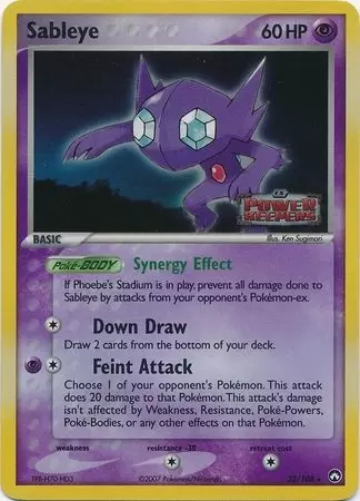 EX Power Keepers - Sableye Holo Logo