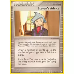 Steven's Advice