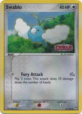 EX Power Keepers - Swablu Holo Logo