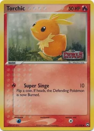 EX Power Keepers - Torchic Holo Logo