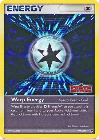 EX Power Keepers - Warp Energy Holo Logo