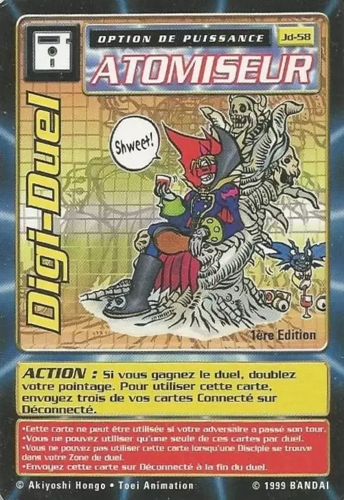 Carte Digimon JD - Digi-Duel 1ère Edition