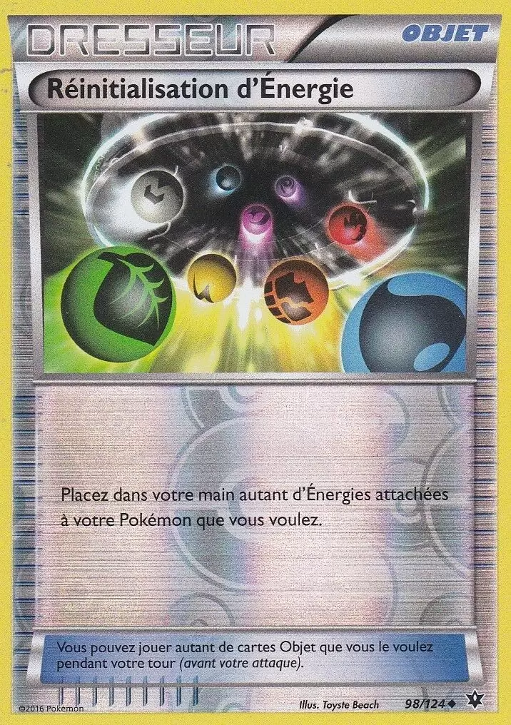 Pokémon XY Impact des destins - Réinitialisation d\'Énergie Reverse
