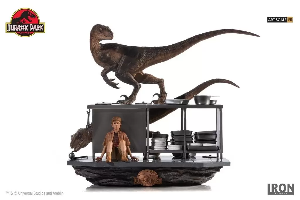 Iron Studios - Jurassic Park - Velociraptors in the Kitchen