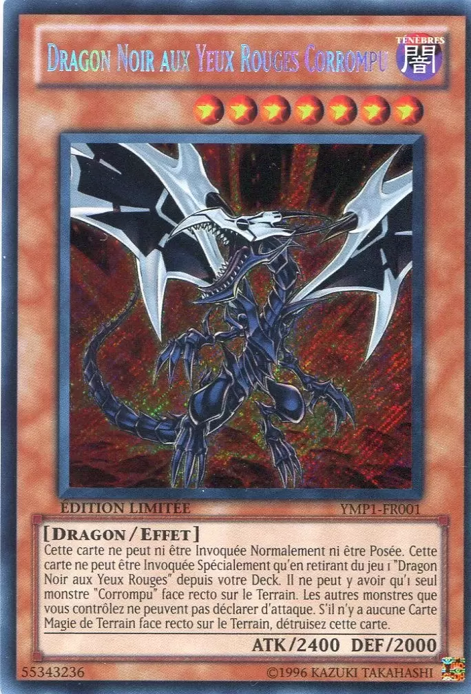 Movie Pack 3D YMP1 - Dragon Noir aux Yeux Rouges Corrompu